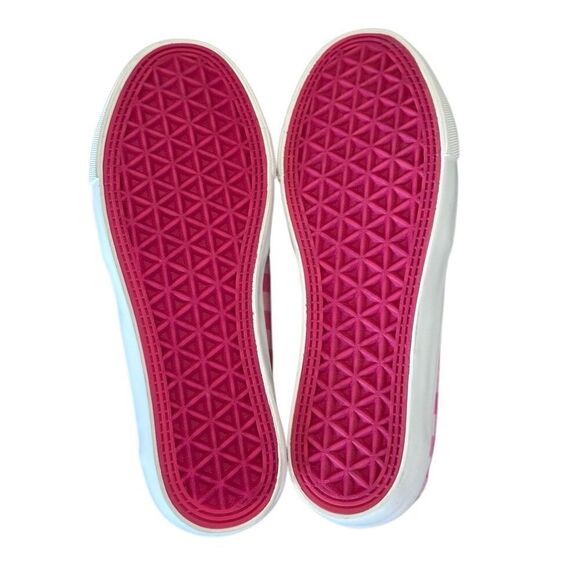 Corkys NEW Babalu Pink & White Gingham Print Slip On Sneakers Size 8 - Picture 7 of 9